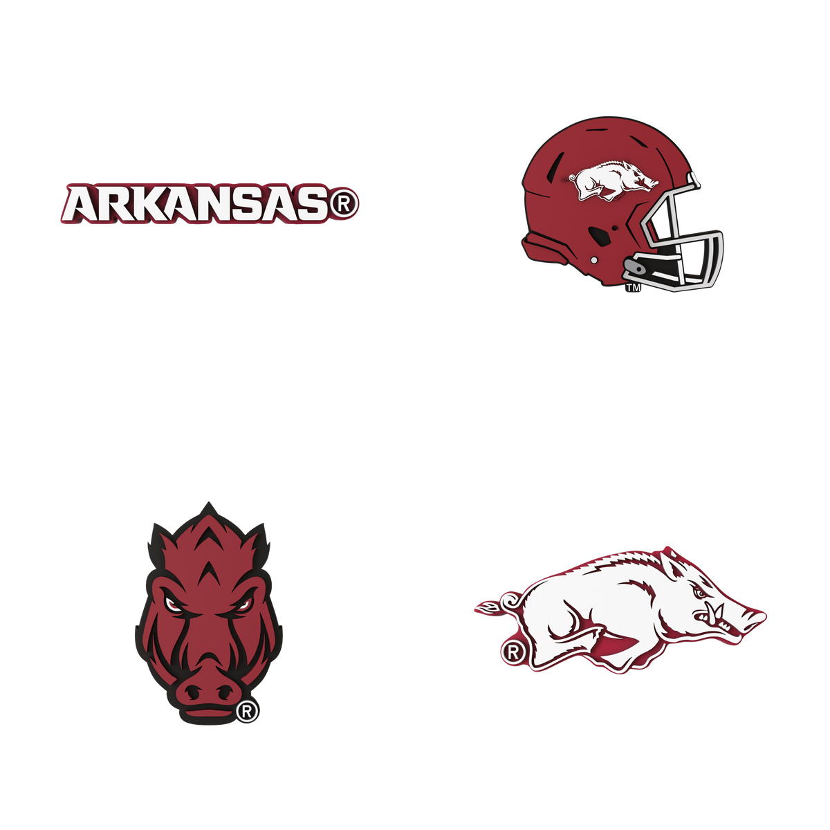 Budz | Arkansas Razorbacks | 4-Pack Bundle image 1